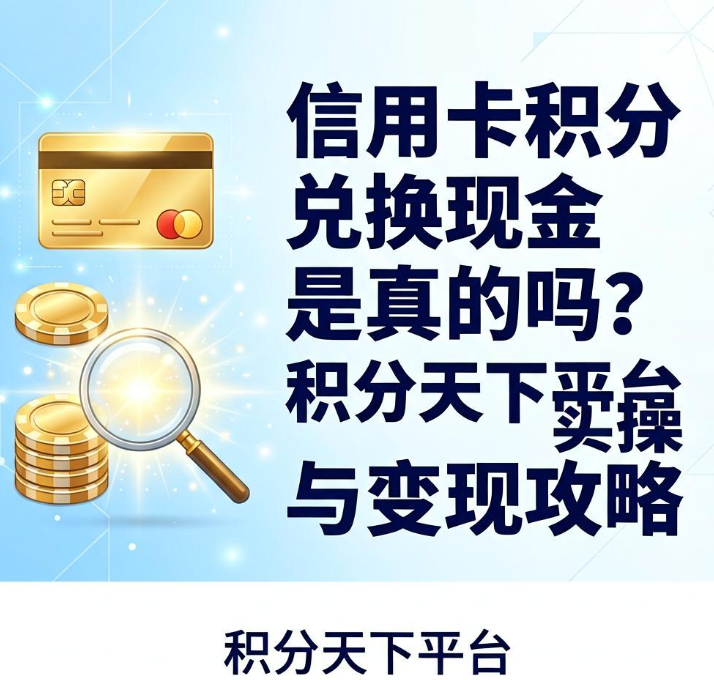信用卡积分兑换现金是真的吗？积分天下平台实操与变现攻略