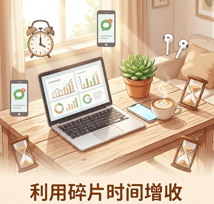 在家赚钱的兼职副业：如何利用碎片时间增加额外收入