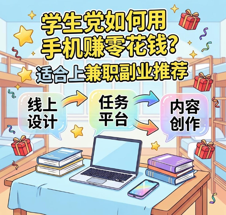 学生党如何用手机赚零花钱？适合大学生的线上兼职副业推荐