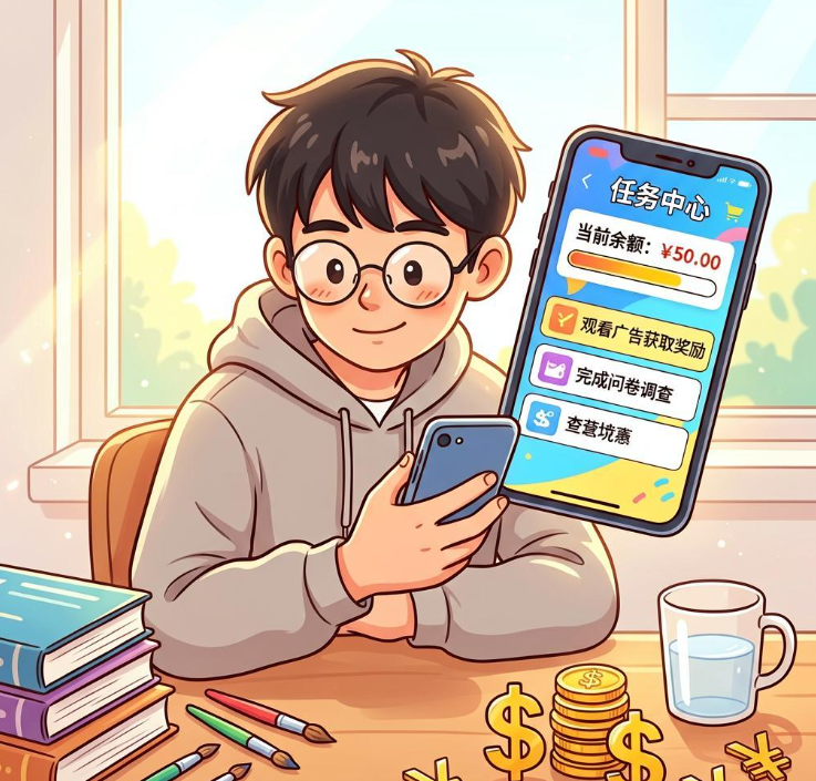 学生党手机赚钱APP推荐：零花钱不够花？用悬赏任务平台轻松自给自足