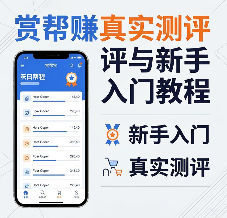 手机做悬赏任务赚钱哪个平台好？赏帮赚真实测评与新手入门教程