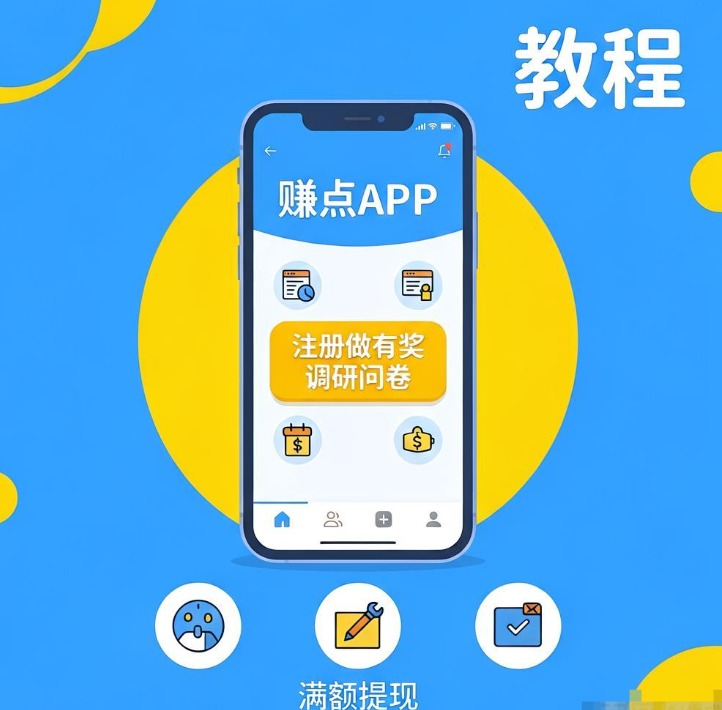 除了收奖网还有什么填问卷平台？赚点APP注册做有奖调研问卷教程