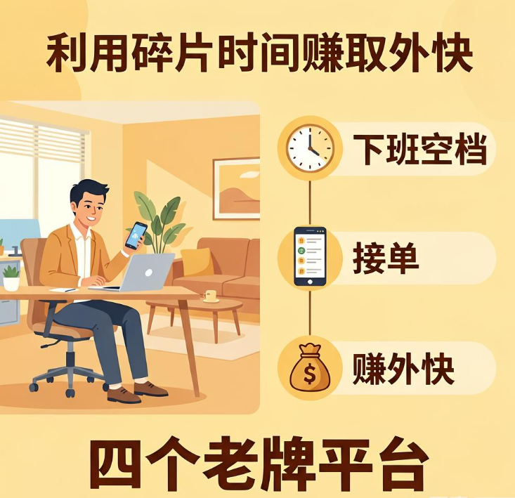 下班空档用手机接单做悬赏任务赚外快，四个老牌平台长期使用感受
