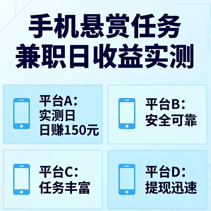 手机做悬赏任务兼职一天能赚多少?四个正规平台实测分享 手机做悬赏任务兼职一天能赚多少?四个正规平台实测分享