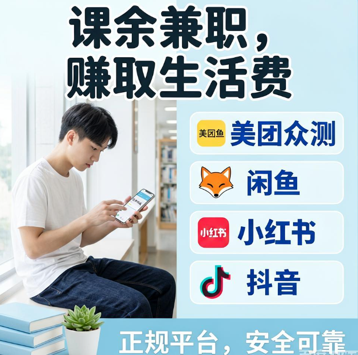 大学生课余想赚点生活费又不交押金,推荐四个做任务就能提现的平台 大学生课余想赚点生活费又不交押金,推荐四个做任务就能提现的平台