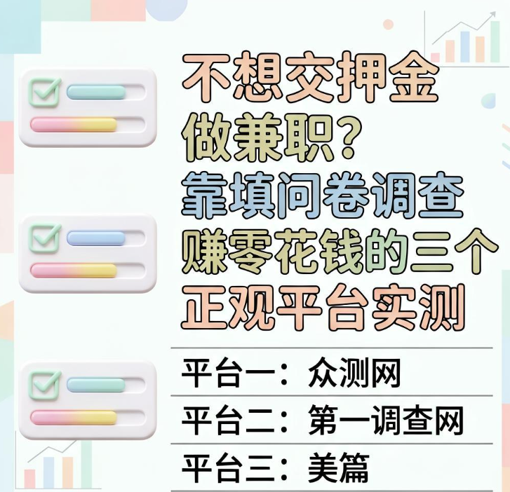 不想交押金做兼职?靠填问卷调查赚零花钱的三个正规平台实测 不想交押金做兼职?靠填问卷调查赚零花钱的三个正规平台实测