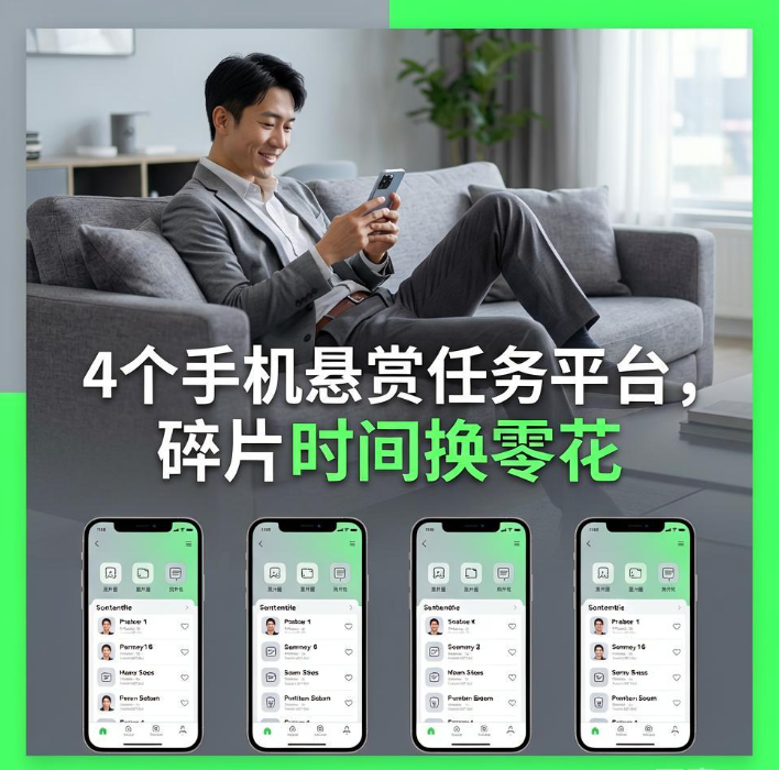 上班族下班想搞份副业？4个手机悬赏任务平台，碎片时间换零花
