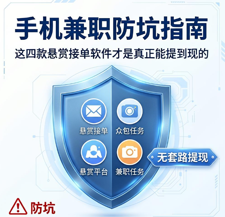 手机兼职防坑指南 这四款悬赏接单软件才是真正能提到现的 手机兼职防坑指南 这四款悬赏接单软件才是真正能提到现的