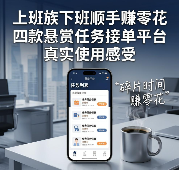 上班族下班顺手赚零花 四款悬赏任务接单平台真实使用感受 上班族下班顺手赚零花 四款悬赏任务接单平台真实使用感受