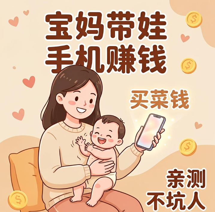 宝妈带娃间隙想赚点买菜钱？这几个手机悬赏平台亲测不坑人