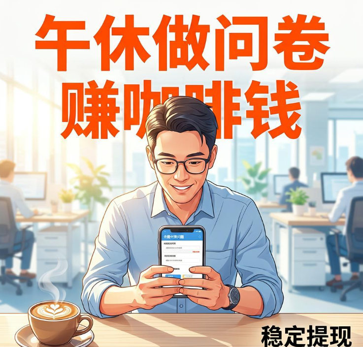 通勤午休别光刷资讯了，做几份付费问卷把碎片时间换成咖啡钱