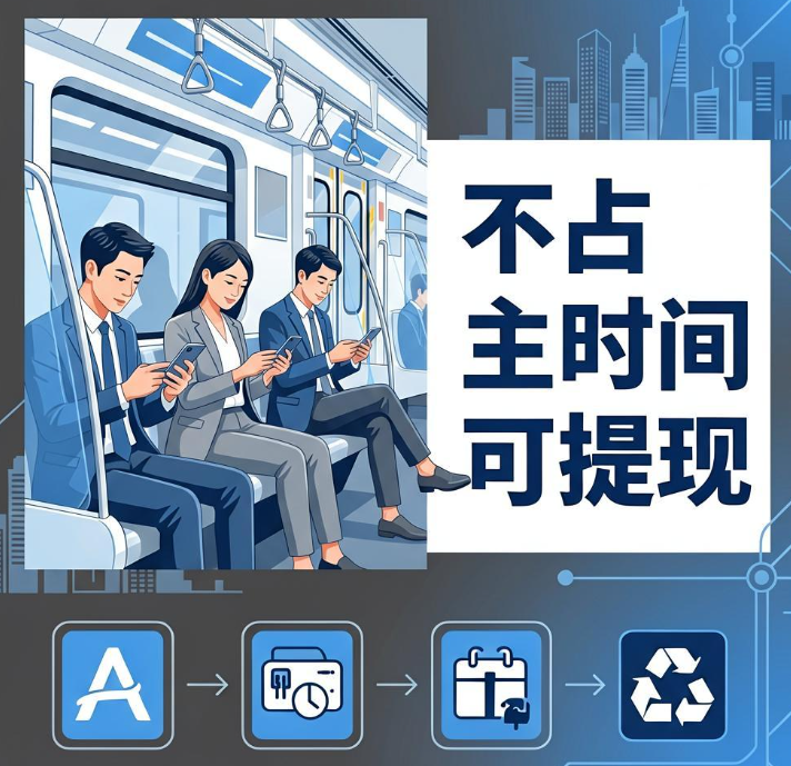 上班族地铁通勤顺手赚零花，4款手机悬赏任务平台不占主时间可提现