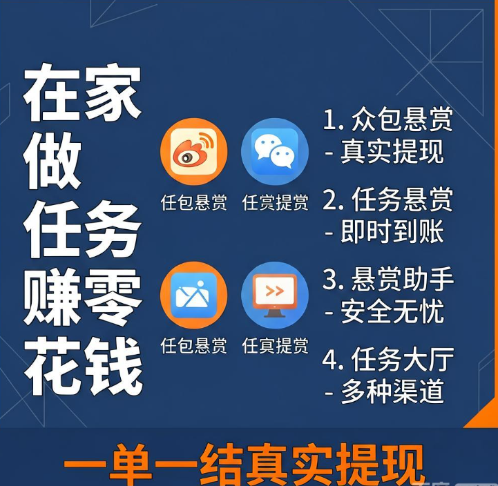 手机做悬赏任务赚钱的软件有哪些？4款亲测能提现的靠谱平台分享