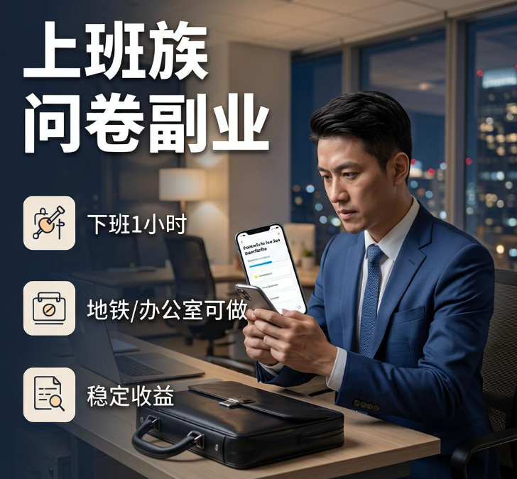 下班想搞副业补贴家用？三个正规问卷调研平台适合碎片时间赚外快