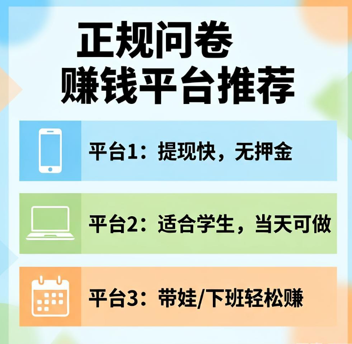 网上做问卷调查赚零花钱是真的吗？三个老牌正规接单平台亲测能提现