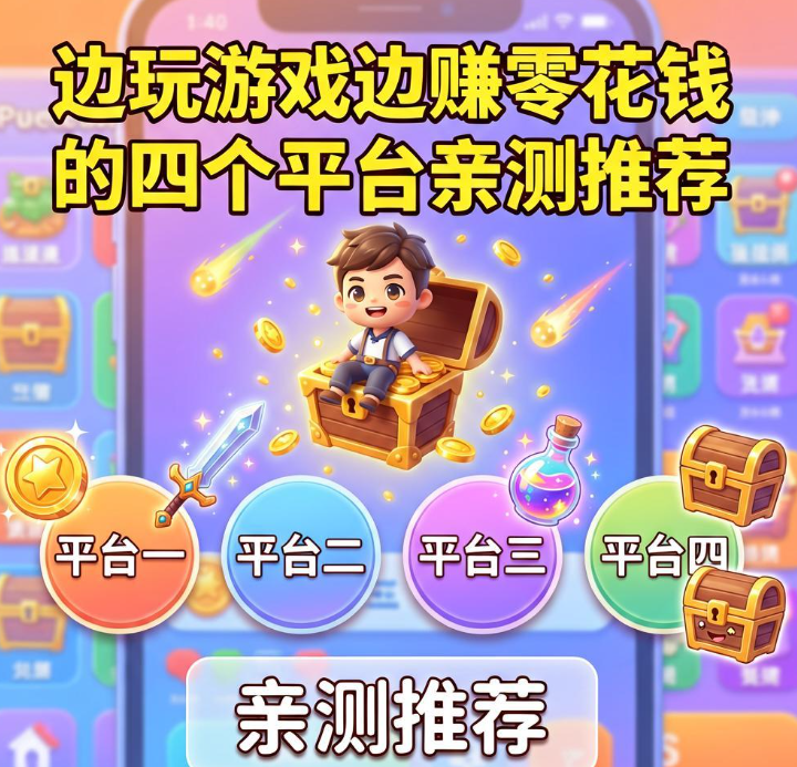 边玩游戏边赚零花钱的四个平台亲测推荐