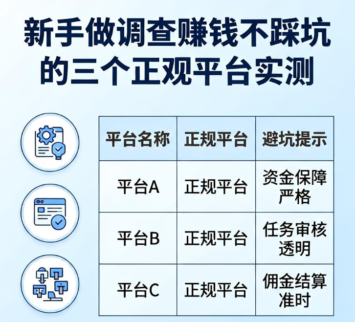 新手做调查赚钱不踩坑的三个正规平台实测