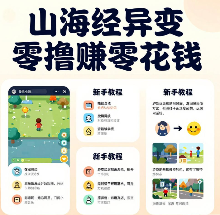 微信小游戏山海经异变零撸赚零花钱新手教程 微信小游戏山海经异变零撸赚零花钱新手教程