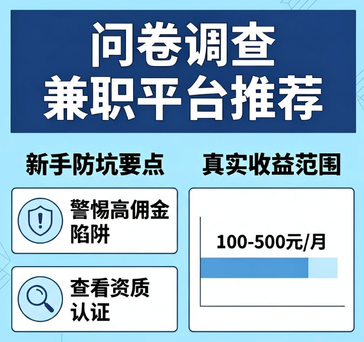 问卷调查兼职平台哪个好？新手防坑与真实收益揭秘
