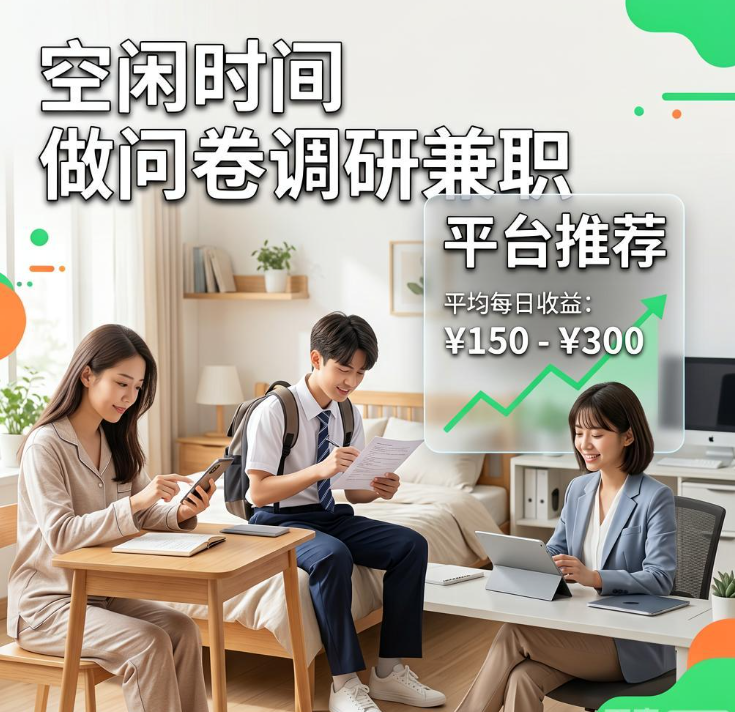 空闲时间做问卷调研兼职,真实收益与平台推荐 空闲时间做问卷调研兼职,真实收益与平台推荐