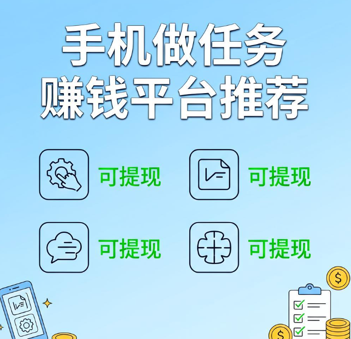 手机做任务赚钱哪个平台靠谱?实测这四款悬赏接单软件真能提现零花钱 手机做任务赚钱哪个平台靠谱?实测这四款悬赏接单软件真能提现零花钱