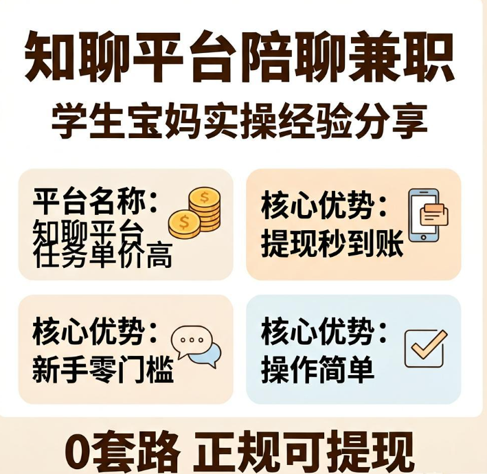 学生宝妈想找不露脸线上兼职?知聊文字陪聊赚钱平台实操经验分享 学生宝妈想找不露脸线上兼职?知聊文字陪聊赚钱平台实操经验分享