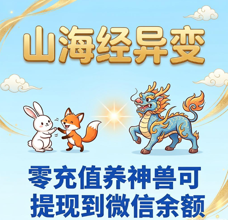 微信合成上古异兽赚零花钱,山海经异变零充值养神兽可提现到微信余额 微信合成上古异兽赚零花钱,山海经异变零充值养神兽可提现到微信余额