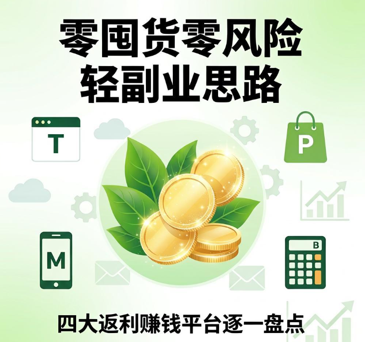 零囤货零风险轻副业思路,四大返利赚钱平台逐一盘点 零囤货零风险轻副业思路,四大返利赚钱平台逐一盘点