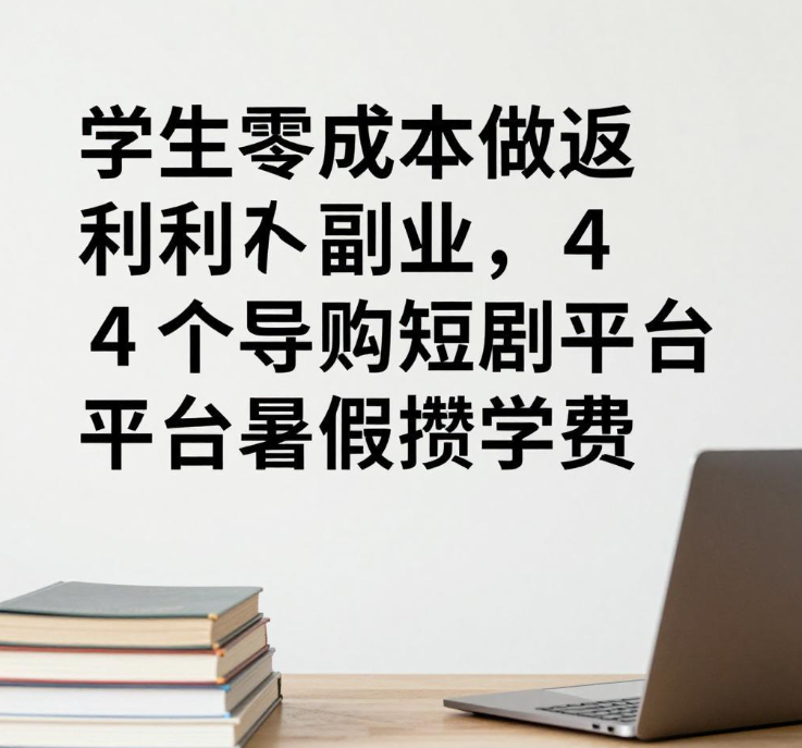 学生零成本做返利副业,4个导购短剧平台暑假攒学费 学生零成本做返利副业,4个导购短剧平台暑假攒学费