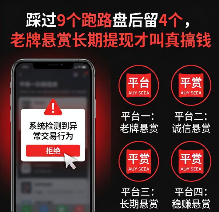 踩过9个跑路盘后留4个，老牌悬赏长期提现才叫真搞钱