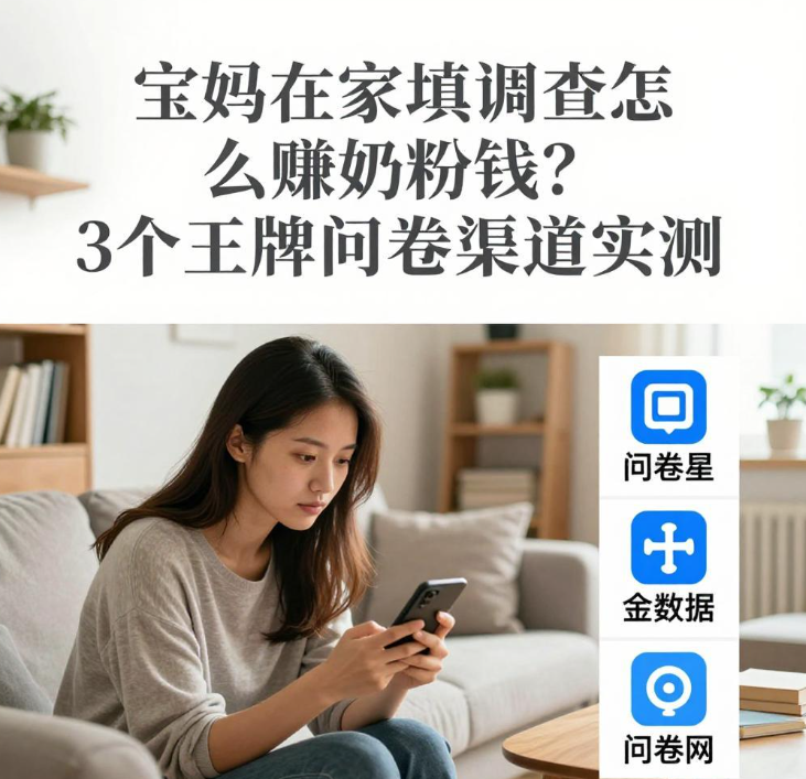 宝妈在家填调查怎么赚奶粉钱?3个老牌问卷渠道实测 宝妈在家填调查怎么赚奶粉钱?3个老牌问卷渠道实测