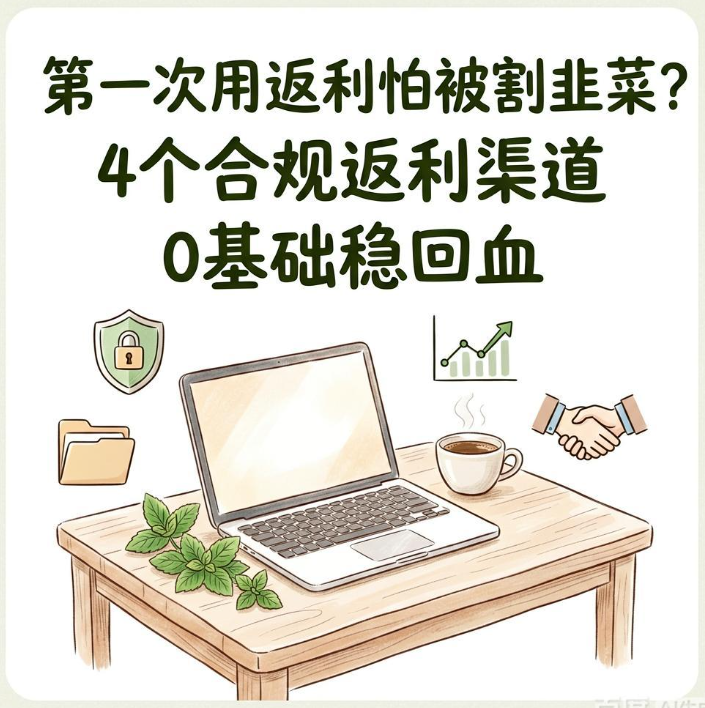 第一次用返利怕被割韭菜?4个合规返利渠道0基础稳回血 第一次用返利怕被割韭菜?4个合规返利渠道0基础稳回血
