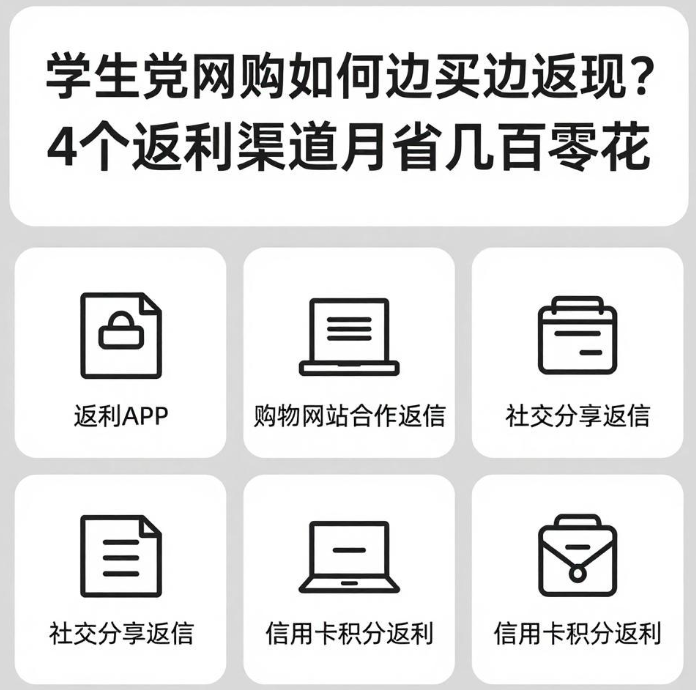 学生党网购如何边买边返现？4个返利渠道月省几百零花
