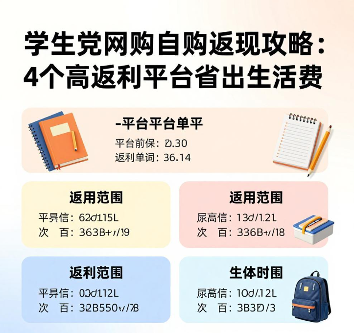 学生党网购自购返现攻略：4个高返利平台省出生活费