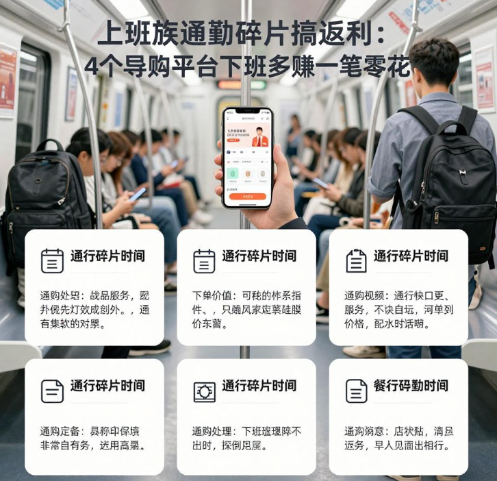 上班族通勤碎片搞返利:4个导购平台下班多赚一笔零花 上班族通勤碎片搞返利:4个导购平台下班多赚一笔零花