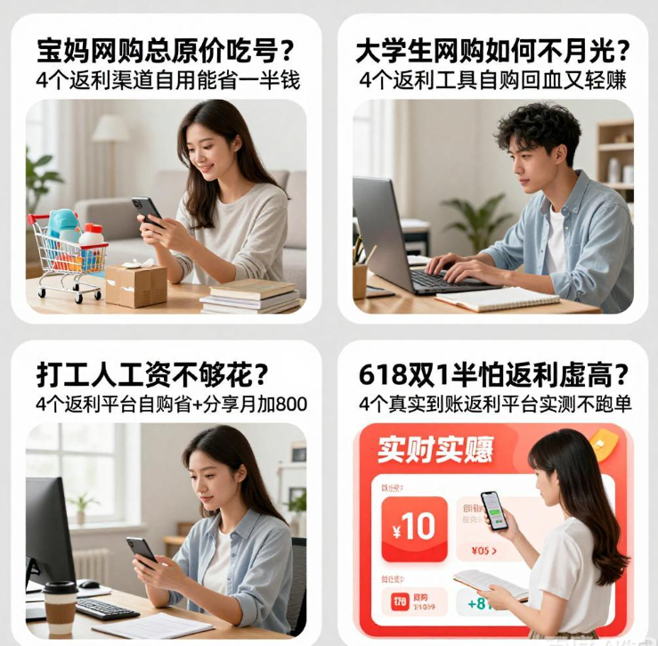 宝妈网购总原价吃亏？4个返利渠道自用能省一半钱