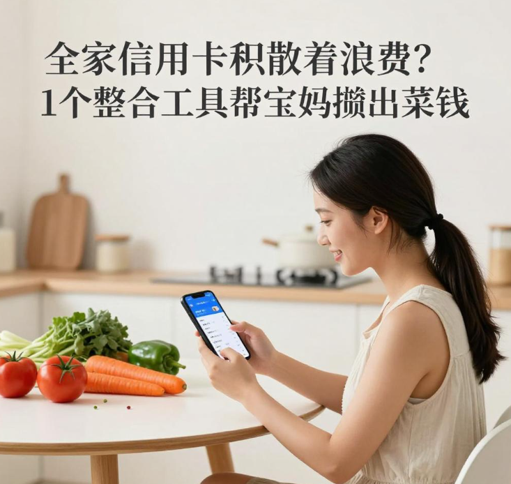 全家信用卡积分散着浪费？1个整合工具帮宝妈攒出菜钱