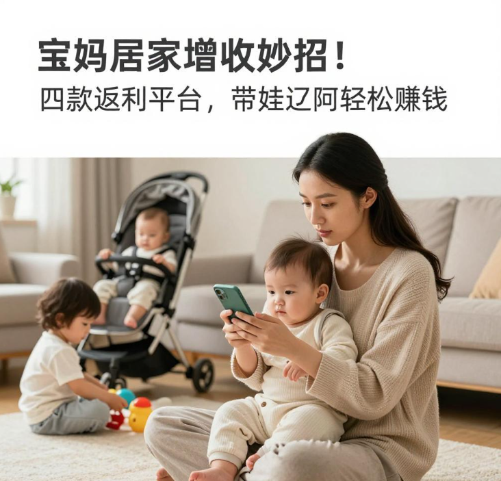 宝妈居家增收妙招!四款返利平台,带娃间隙轻松赚钱 宝妈居家增收妙招!四款返利平台,带娃间隙轻松赚钱
