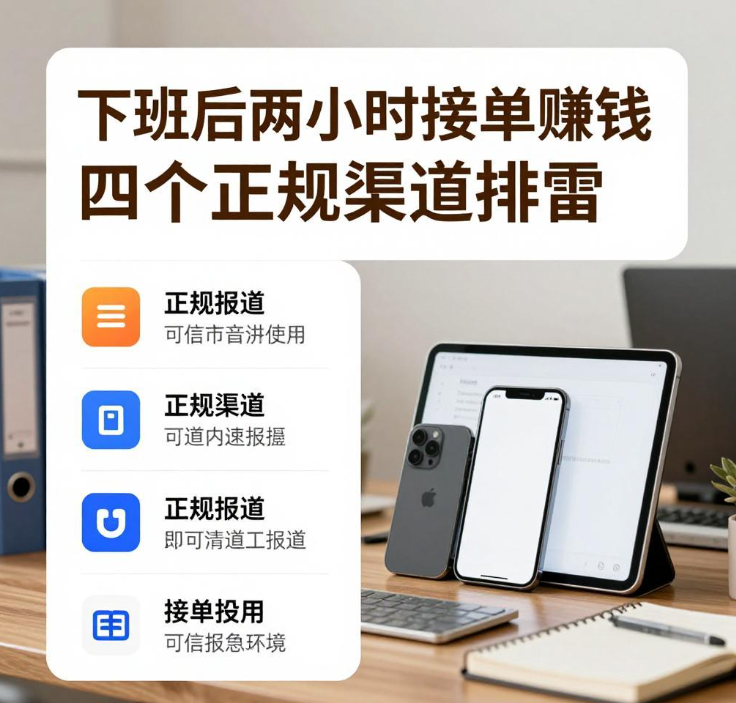 下班后两小时接单赚钱,四个正规渠道排雷 下班后两小时接单赚钱,四个正规渠道排雷