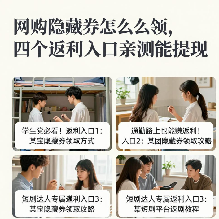 网购隐藏券怎么领,四个返利入口亲测能提现 网购隐藏券怎么领,四个返利入口亲测能提现