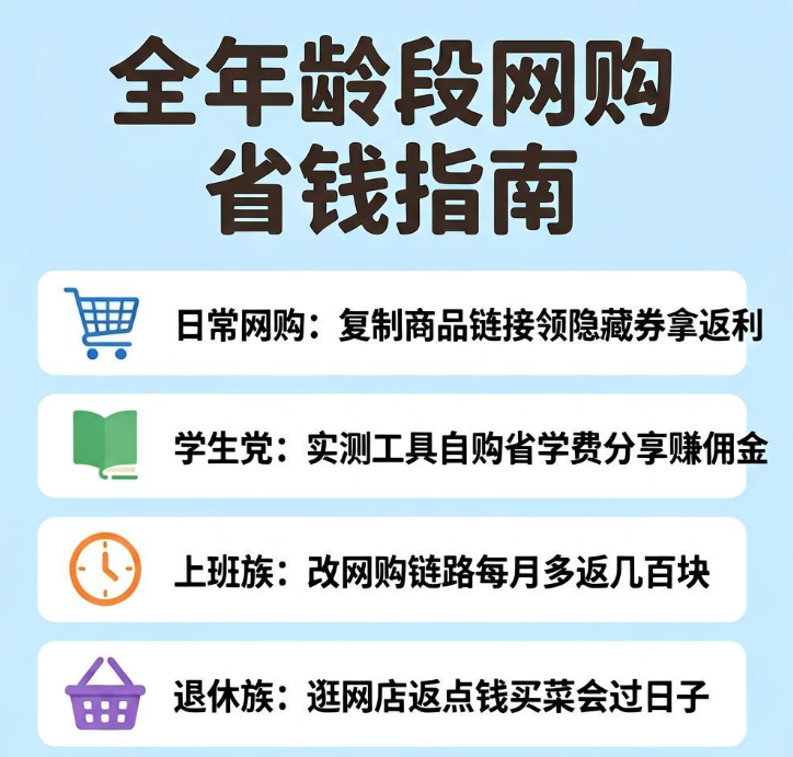 退休后逛网店顺手返点钱买菜也算会过日子 退休后逛网店顺手返点钱买菜也算会过日子