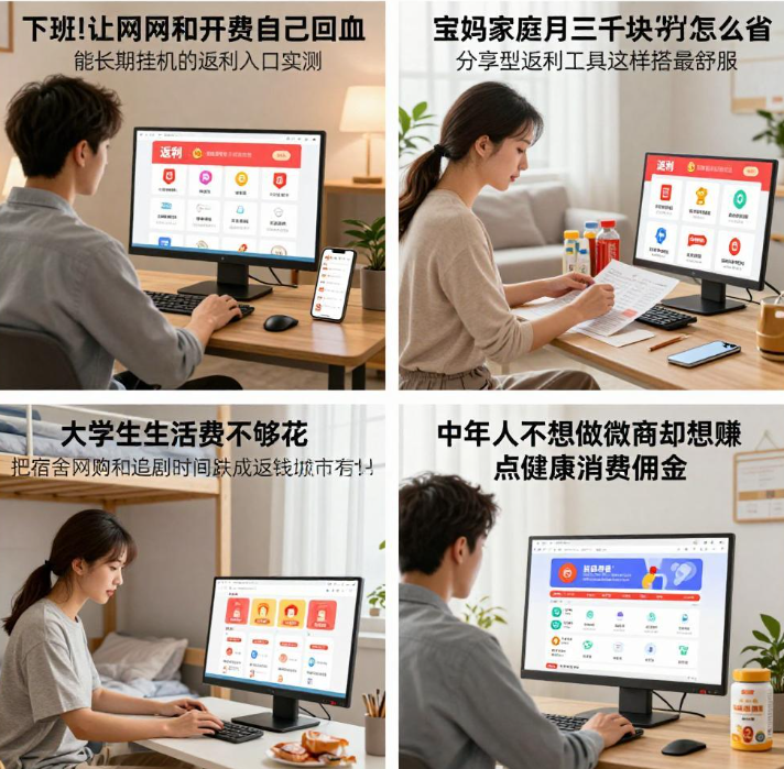 下班后想让网购和外卖开销自己回点血?几个能长期挂机的返利入口实测 下班后想让网购和外卖开销自己回点血?几个能长期挂机的返利入口实测