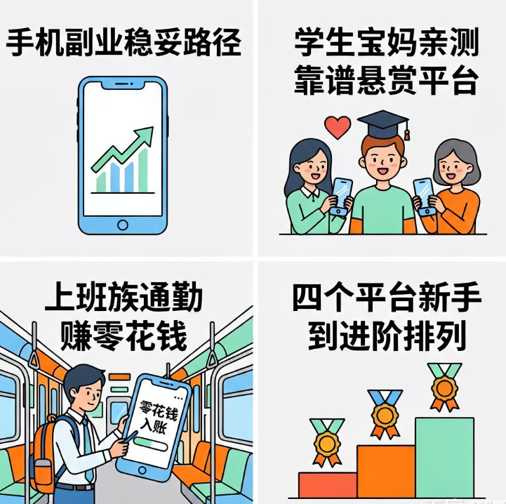兼职赚钱平台哪些靠谱,学生党与宝妈亲测的悬赏任务接单顺序 兼职赚钱平台哪些靠谱,学生党与宝妈亲测的悬赏任务接单顺序