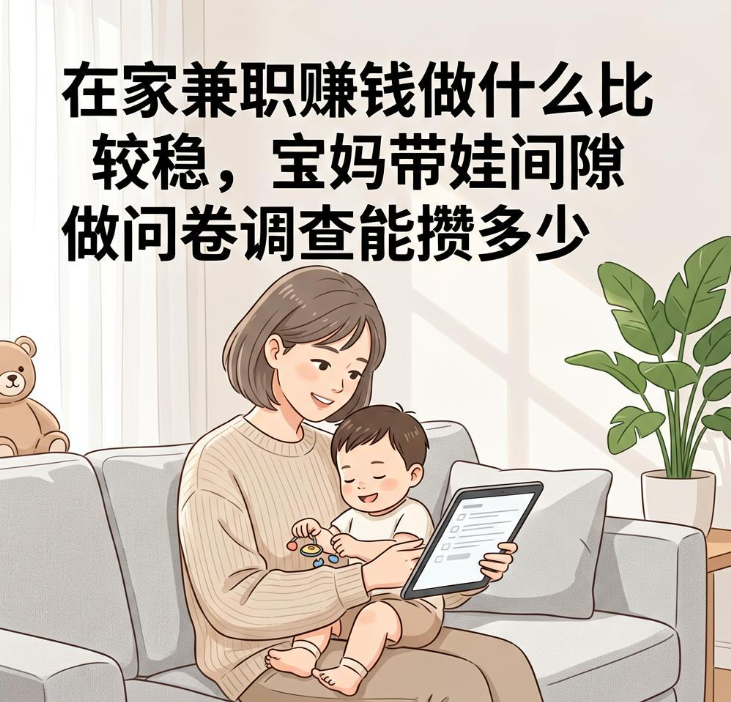 在家兼职赚钱做什么比较稳,宝妈带娃间隙做问卷调查能攒多少 在家兼职赚钱做什么比较稳,宝妈带娃间隙做问卷调查能攒多少