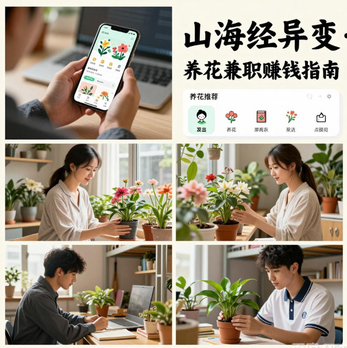 山海经异变怎么赚钱，微信养花卖花兼职靠谱吗
