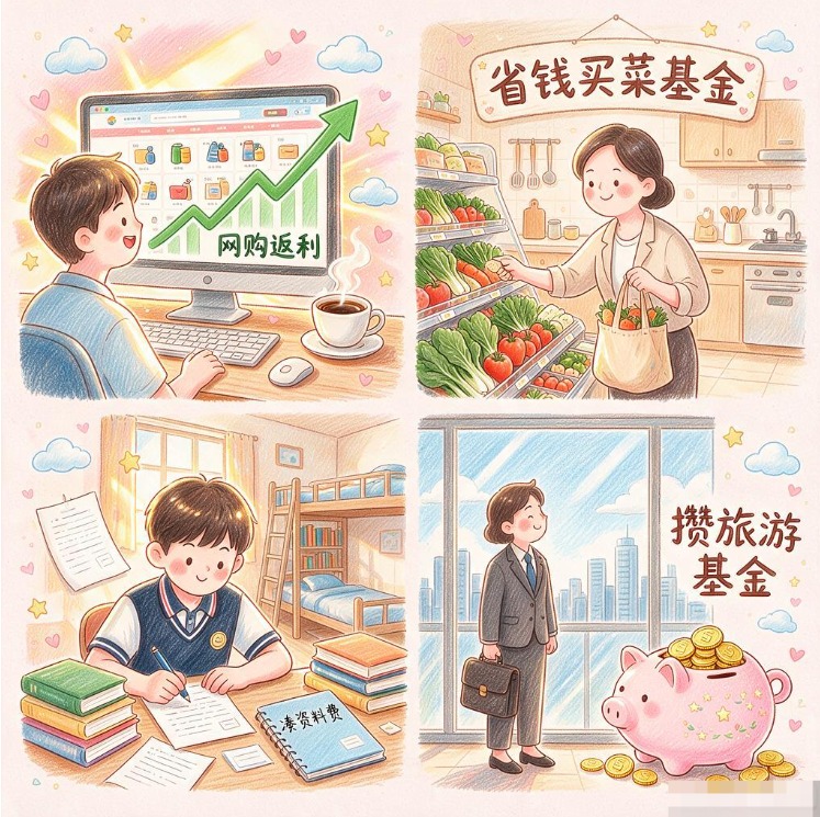 大学生怎么用网购返利省钱过日子，购物返利赚钱能不能凑出下学期资料费