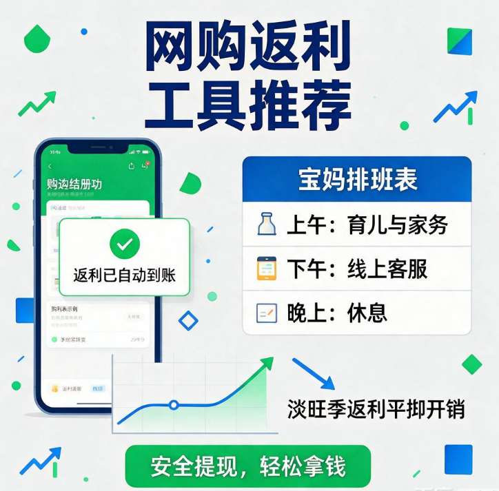 宝妈群体怎么用手机做购物返利赚钱,自用省钱和分享赚佣金的排班表怎么排 宝妈群体怎么用手机做购物返利赚钱,自用省钱和分享赚佣金的排班表怎么排