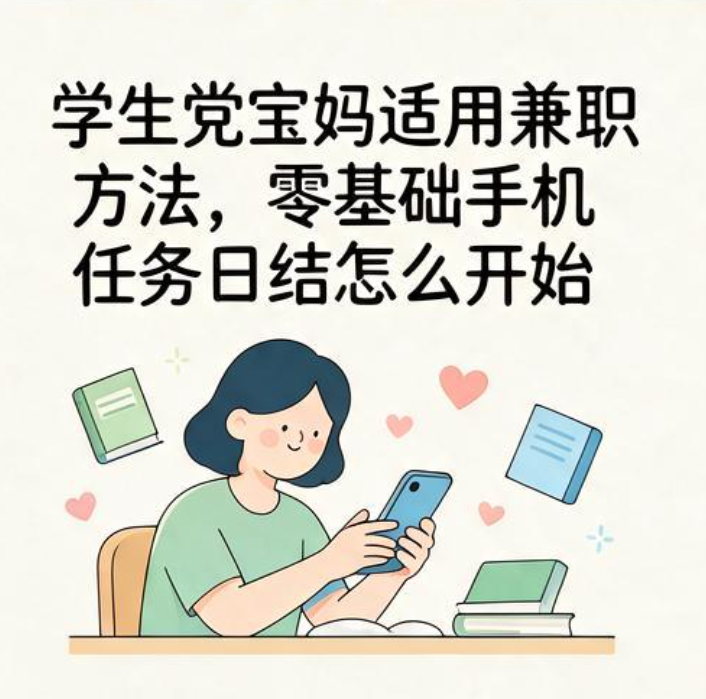 学生党宝妈适用兼职方法,零基础手机任务日结怎么开始 学生党宝妈适用兼职方法,零基础手机任务日结怎么开始