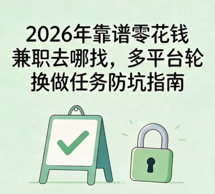 2026年靠谱零花钱兼职去哪找,多平台轮换做任务防坑指南 2026年靠谱零花钱兼职去哪找,多平台轮换做任务防坑指南