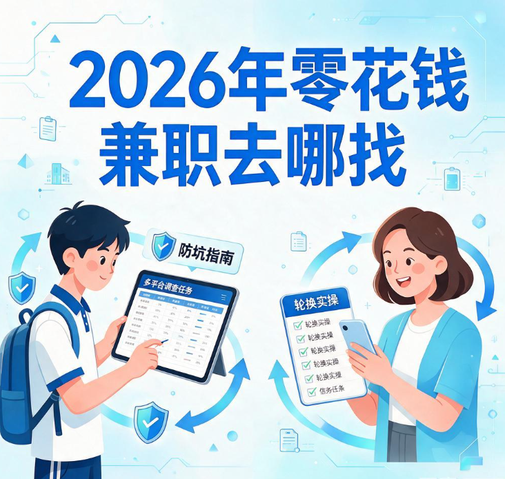 2026年零花钱兼职去哪找,多平台调查任务防坑与轮换实操 2026年零花钱兼职去哪找,多平台调查任务防坑与轮换实操